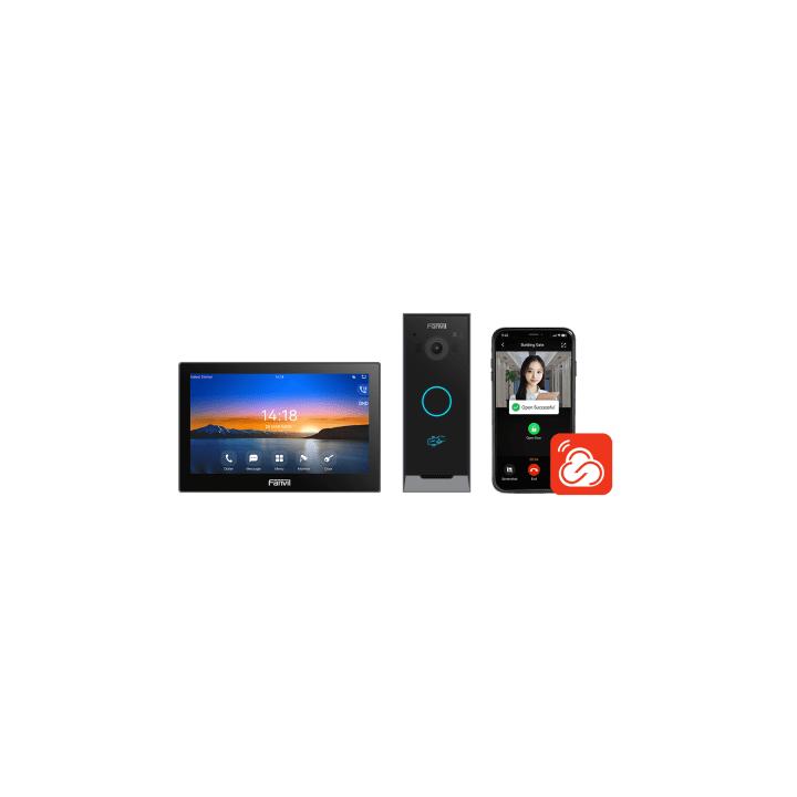 Kit Videoportero IP / Estación Interior i504W + Frente de Calle i60 / Pantalla Táctil 7" HD / Videollamadas