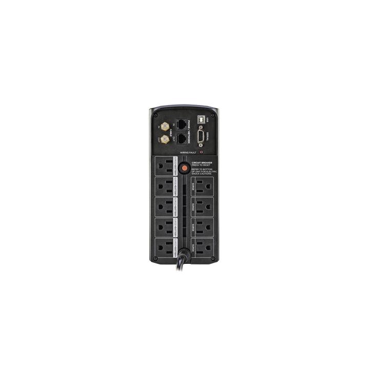 UPS de 1000 VA/600 W, Topología Línea Interactiva, Entrada 120 Vca NEMA 5-15P, Tipo Mini Torre, Con 9 Tomas NEMA 5-15R