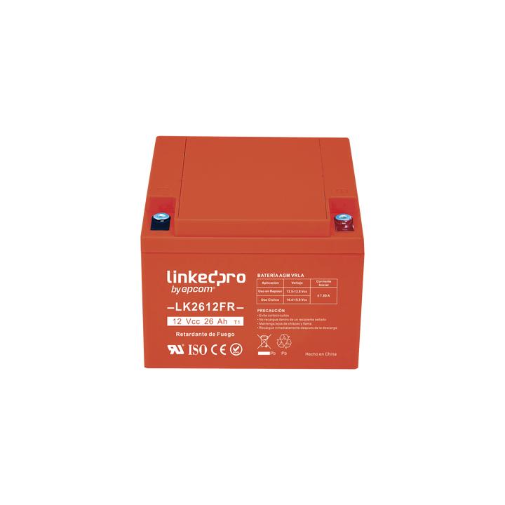 Batería 12 V / 26 Ah / UL / Tecnología AGM-VRLA / Vida útil promedio de 5 años / Retardante a la Flama / Para uso