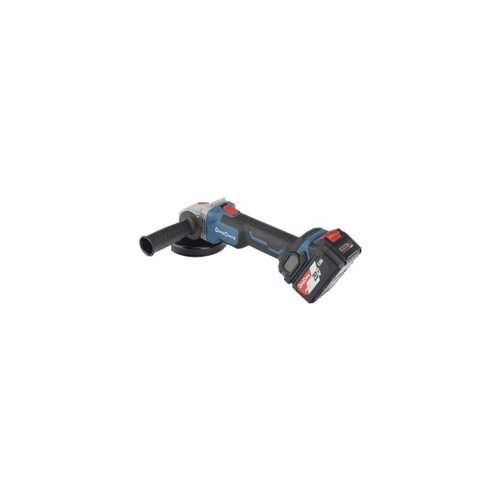Amoladora Angular de 20Vcc, Disco de 4-1/2 in, Incluye 2 Baterías de 4.0Ah, Cargador y Estuche