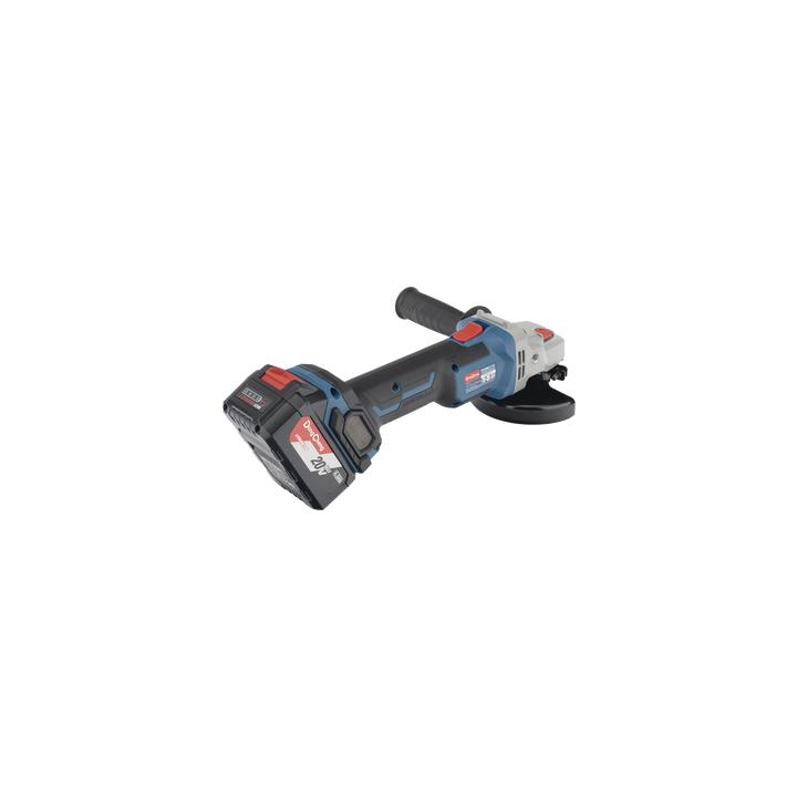 Amoladora Angular de 20Vcc, Disco de 4-1/2 in, Incluye 2 Baterías de 4.0Ah, Cargador y Estuche
