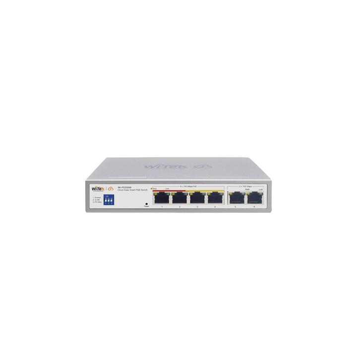 Switch PoE para exterior / Administración en la nube / Con 4 puertos 10/100 Mbsp PoE af/at / 2 Puertos Uplink 10/100