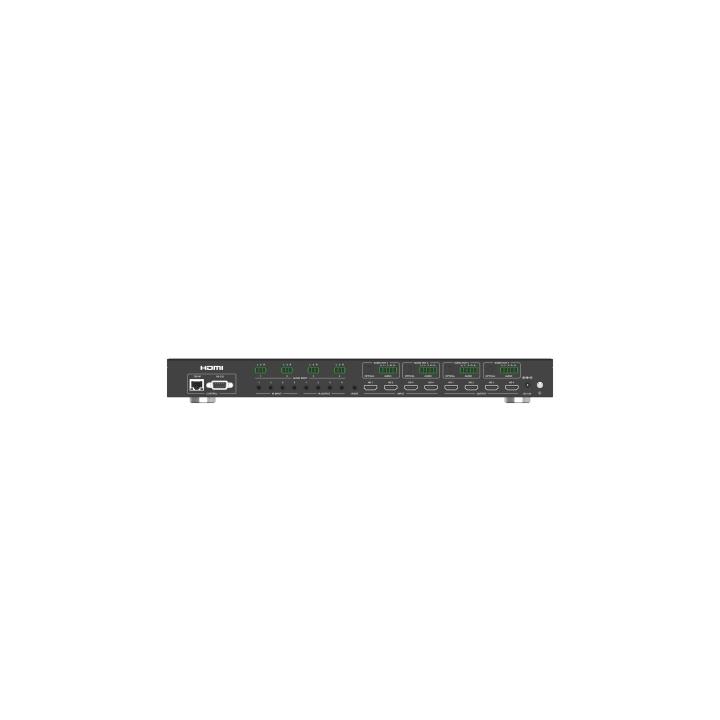 Switch de Video Matrix 4x4 HDMI 2.0 | 18Gbps Ancho de Banda | 4K2K@60Hz Resolución | 4 Entradas 4 Salidas HDMI | Audio
