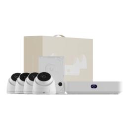 UniFi Protect UNVR Instant Kit – Solución Todo en Uno con NVR Instant, 4 Cámaras G5 Turret Ultra y Disco Duro de 1