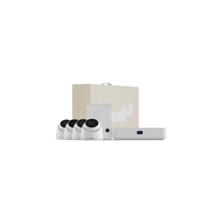 UniFi Protect UNVR Instant Kit – Solución Todo en Uno con NVR Instant, 4 Cámaras G5 Turret Ultra y Disco Duro de 1