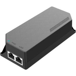 PoE Injector Grandstream 30W MultiGigabit / Compatible con IEEE 802.3af/at / 1x 2.5Gbps RJ45 LAN IN / 1x 2.5Gbps RJ45