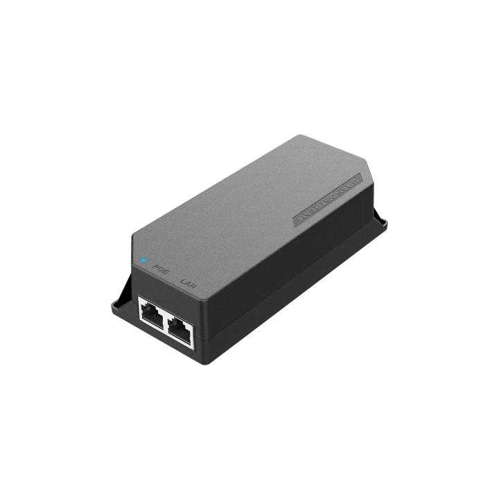 PoE Injector Grandstream 30W MultiGigabit / Compatible con IEEE 802.3af/at / 1x 2.5Gbps RJ45 LAN IN / 1x 2.5Gbps RJ45