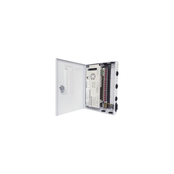 Fuente / 11-15 V / 18 canales / 20 A / Alta tecnología en seguridad / Doble ventilador / Hasta 1.8 Amperes por Salida