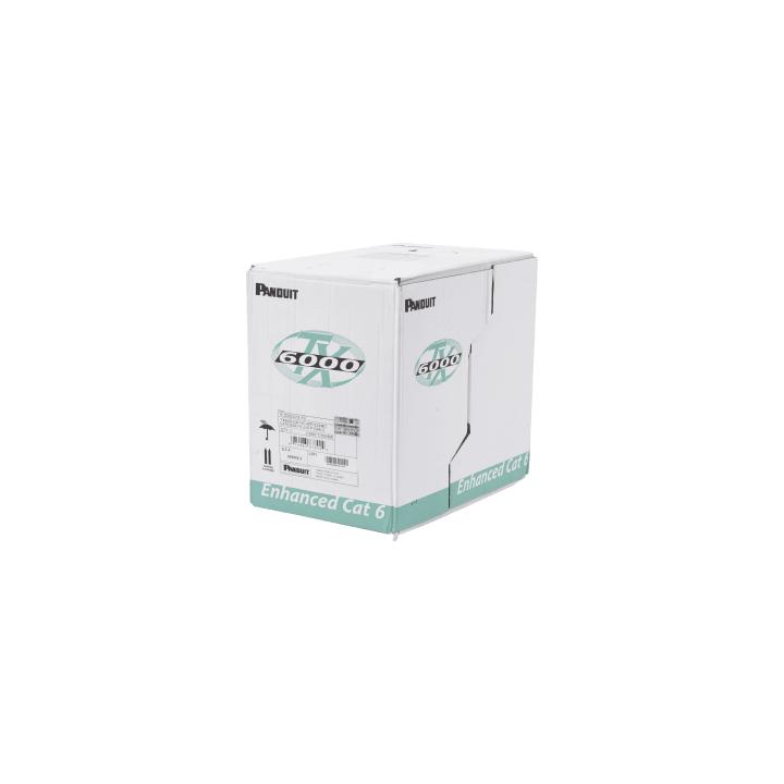 Bobina de Cable UTP 305 Metros (1000 Pies) de Cobre, TX6000? PanNet, Reelex, Gris Internacional, Categoría 6 Mejorado