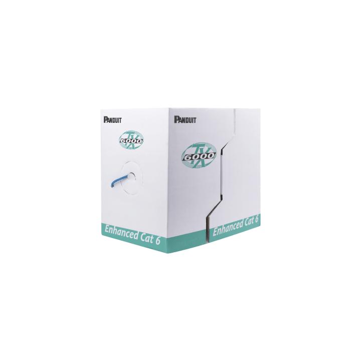Bobina de Cable UTP 305 Metros (1000 Pies) de Cobre, TX6000™ PanNet, Reelex, Azul, Categoría 6 Mejorado (23 AWG),