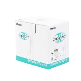 Bobina de Cable UTP 305 Metros (1000 Pies) de Cobre, TX6000? PanNet, Reelex, Blanco, Categoría 6 Mejorado (23 AWG),