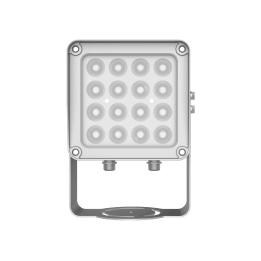 Lampara IR de Luz Continua / 16 Lámparas LED / Distancia Efectiva 16 a 25 metros / Cobertura 40° / Exterior IP66