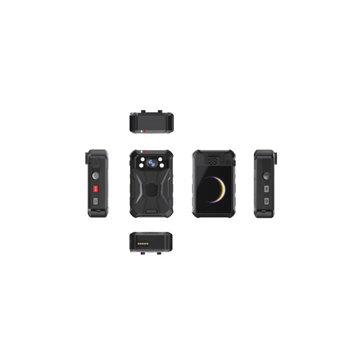 Body Camera Portátil / Grabación a 2K / Pantalla 2.4" LCD / IP68 / H.265 / 64GB de Almacenamiento / GPS / WIFI / 3G y