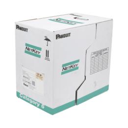 Bobina de Cable UTP 305 Metros (1000 Pies) de Cobre, NetKey, Azul, Categoría 5e (24 AWG), PVC (CM), de 4 Pares