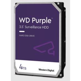 Disco Duro WD Purple Surveillance / 4TB / SATA 6Gb/s / 3.5" / Tecnología AllFrame / 180TB año Workload / Soporte 64