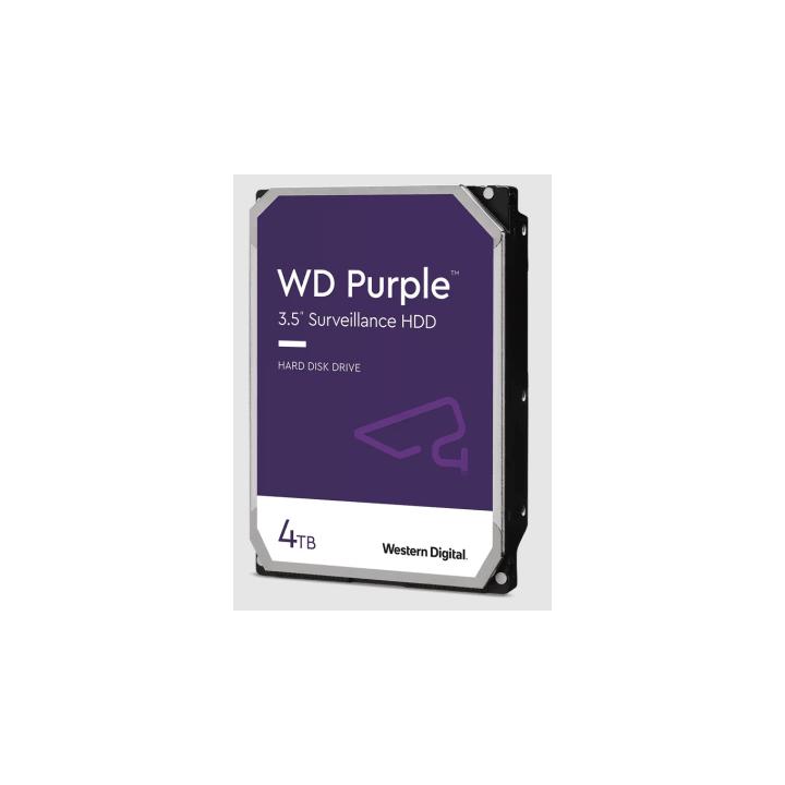Disco Duro WD Purple Surveillance / 4TB / SATA 6Gb/s / 3.5" / Tecnología AllFrame / 180TB año Workload / Soporte 64