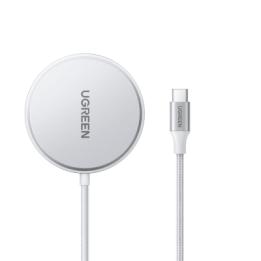 Cargador Inalámbrico Magnético 15W / Protocolo Qi 2 / USB-C 9V 2.2A / Eficiencia 83% / Protección Multinivel /