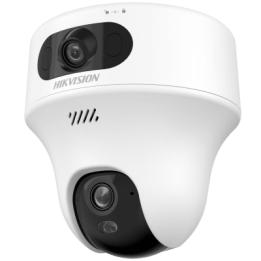 Turret PT 6 Megapixel / Doble Lente (2.8 mm y 4 mm) / Dual Light (10 mts IR + 10 mts Luz Blanca) / Wi-Fi / Interior /