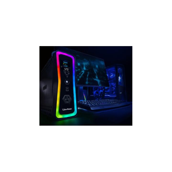 UPS Gamer de 1500 VA/1000 W, Topología Línea Interactiva, Entrada 120 Vca  NEMA 5-15P, y 13 Salidas NEMA 5-15R,