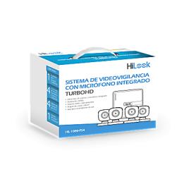 (MICRÓFONO Integrado) Kit TurboHD 1080p Lite / DVR 4 canales / Audio por Coaxitron / 4 Cámaras Bala de Policarbonato