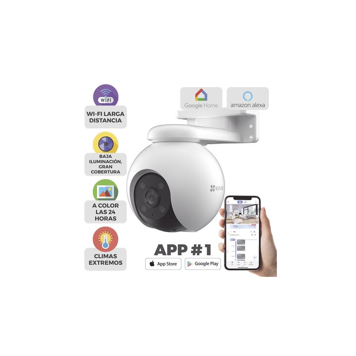 PT WiFi / (3K) 5MP / Visión 360° / Detección humana / Detección de Vehiculo / Audio de Dos Vías / Sirena / Luz