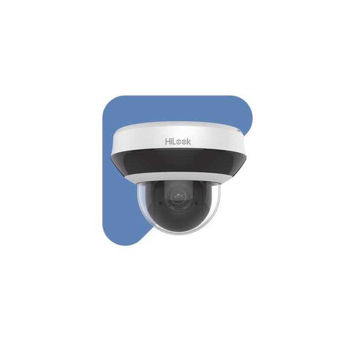 Mini Domo PTZ IP 4 Megapixel / 4X Zoom / H.265+ / 20 mts IR EXIR / WDR 120dB / PoE / IK10 / Exterior IP66 / Ultra Baja