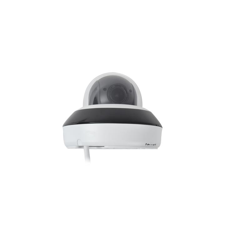 Mini Domo PTZ IP 4 Megapixel / 4X Zoom / H.265+ / 20 mts IR EXIR / WDR 120dB / PoE / IK10 / Exterior IP66 / Ultra Baja
