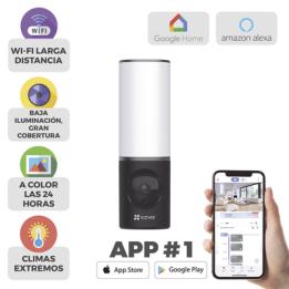 Cámara IP 4 Megapíxel / Wi-Fi / Lampara Integrada / Audio de dos vías / Imágen Nocturna a Color / Detección Humana