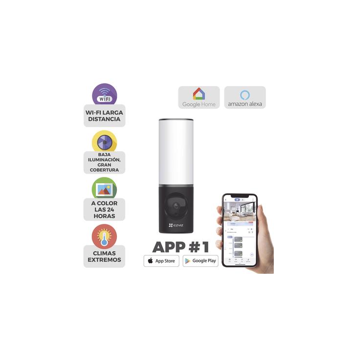Cámara IP 4 Megapíxel / Wi-Fi / Lampara Integrada / Audio de dos vías / Imágen Nocturna a Color / Detección Humana