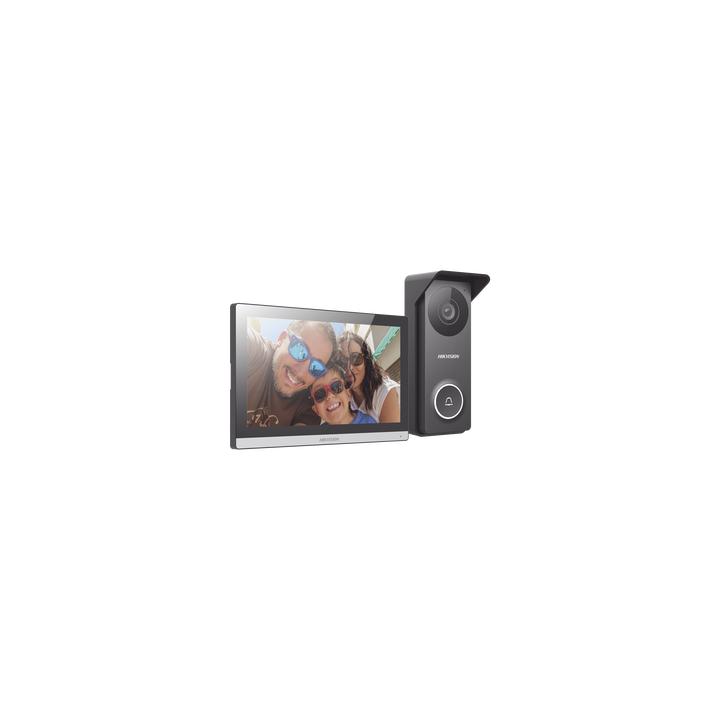 Kit de Videoportero Hibrido TurboHD con Pantalla LCD touch de 7" Wi-Fi / Frente de Calle para Exterior Metalico / 720p