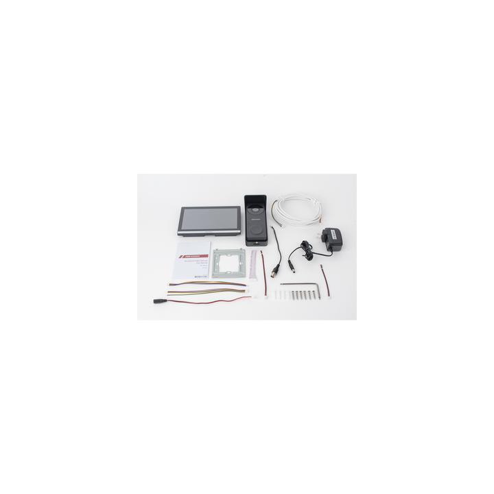Kit de Videoportero Hibrido TurboHD con Pantalla LCD touch de 7" Wi-Fi / Frente de Calle para Exterior Metalico / 720p