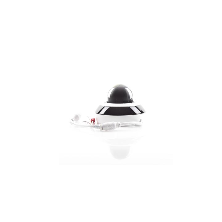 Mini Domo PTZ IP 4 Megapixel / 4X Zoom / H.265+ / 20 mts IR EXIR / WDR / PoE / IK10 /Exterior IP66 / DarkFighter /