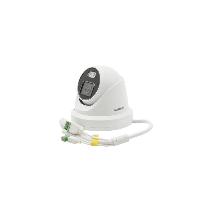 Turret IP 4 Megapixel / Imagen a color 24/7 / Lente 4 mm / Luz Blanca 40 mts / Exterior IP67 / Micrófono Integrado /
