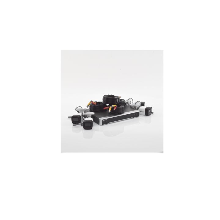 Kit TURBOHD 5 Megapixel / DVR 4 Canales / 4 Cámaras de 5 Megapixel con Micrófono Integrado / 4 Cables 18 Metros /