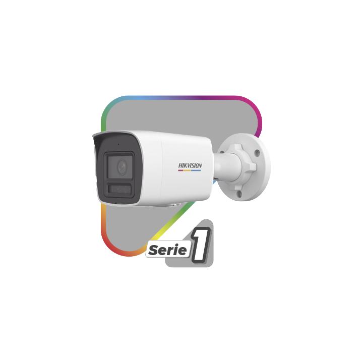 [Dual Light + ColorVu] Bala IP 2 Megapixel / Lente 2.8 mm / 30 mts IR + 30 mts Luz Blanca / Micrófono Integrado /