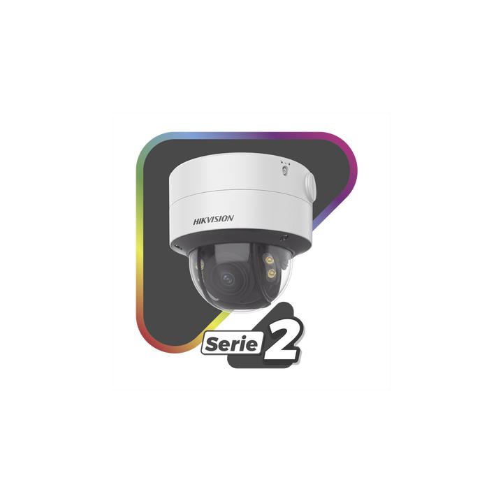 Domo IP 4 Megapixel / Imagen a Color 24/7 / Lente 3.6 - 9 mm / Luz Blanca 40 mts / WDR 130 dB / Exterior IP67 / IK10 /