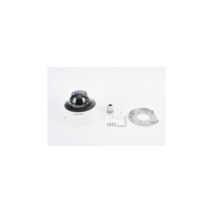 Domo IP 4 Megapixel / Imagen a Color 24/7 / Lente 3.6 - 9 mm / Luz Blanca 40 mts / WDR 130 dB / Exterior IP67 / IK10 /