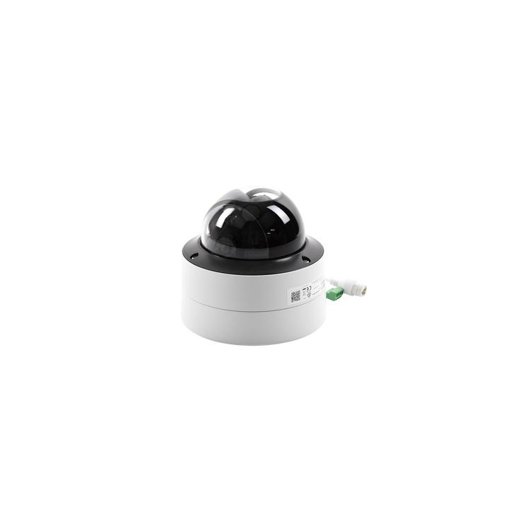 Domo IP 4 Megapixel / Imagen a Color 24/7 / Lente 3.6 - 9 mm / Luz Blanca 40 mts / WDR 130 dB / Exterior IP67 / IK10 /