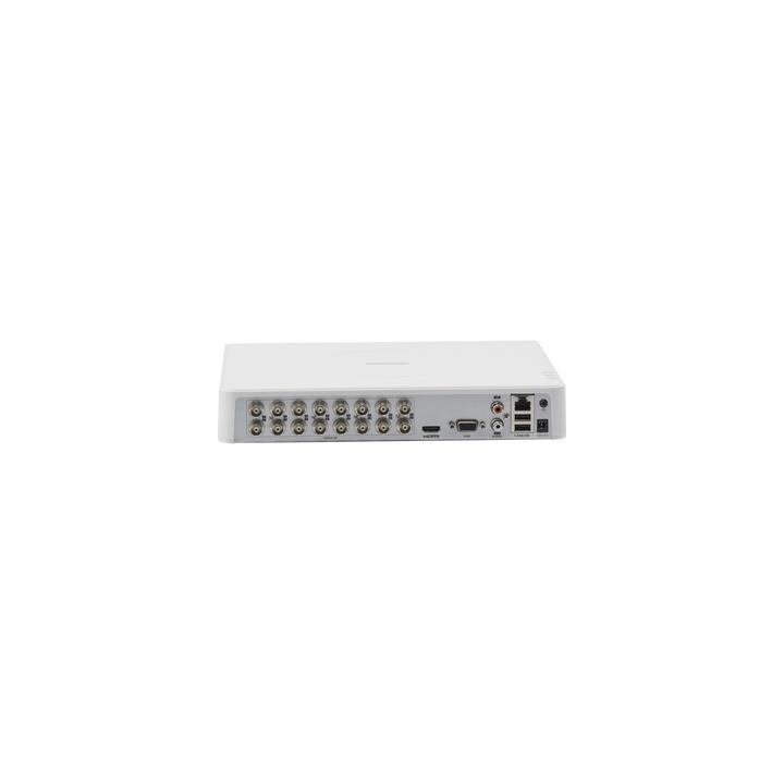 DVR 16 Canales TurboHD + 2 Canales IP / 2 Megapixel (1080p) Lite / Acusense Lite (Evita falsas alarmas) / Audio por