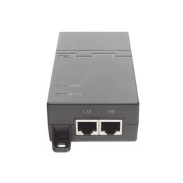 Inyector PoE estándar 30 watts, Compatible Multi-marcas, Detección Inteligente Anti Accidentes (802.3at / Gigabit)