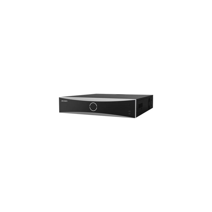 NVR 12 Megapixel (4K) / 32 Canales IP / Reconocimiento Facial / AcuSense (Evita Falsas Alarmas) / 8 Bahías de Disco
