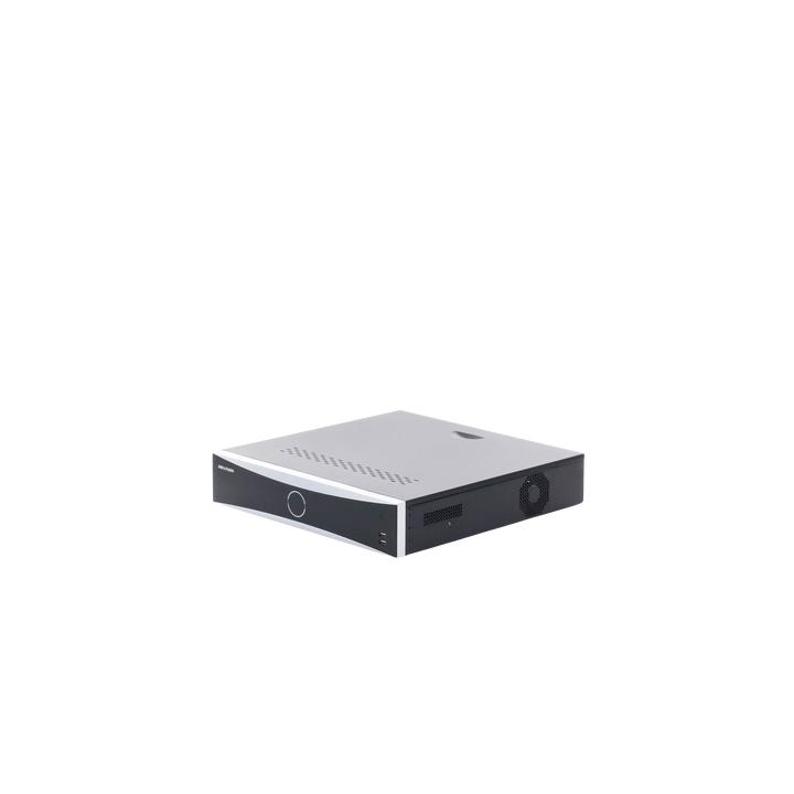 NVR 12 Megapixel (4K) / 32 Canales IP / Reconocimiento Facial / AcuSense (Evita Falsas Alarmas) / 8 Bahías de Disco