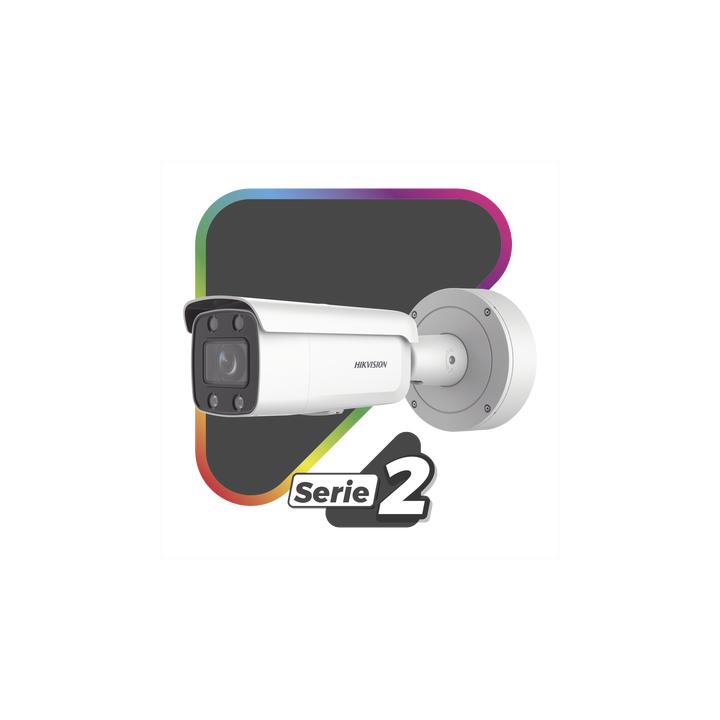 Bullet IP 4 Megapixel / Imagen a Color 24/7 / Lente 3.6 - 9 mm / Luz Blanca 60 mts / WDR 130 dB / Exterior IP67 /