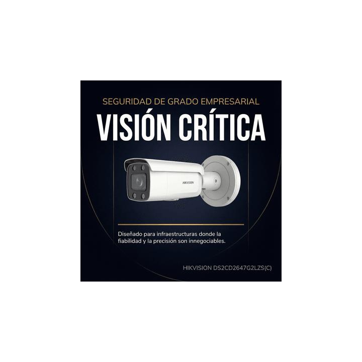 Bullet IP 4 Megapixel / Imagen a Color 24/7 / Lente 3.6 - 9 mm / Luz Blanca 60 mts / WDR 130 dB / Exterior IP67 /