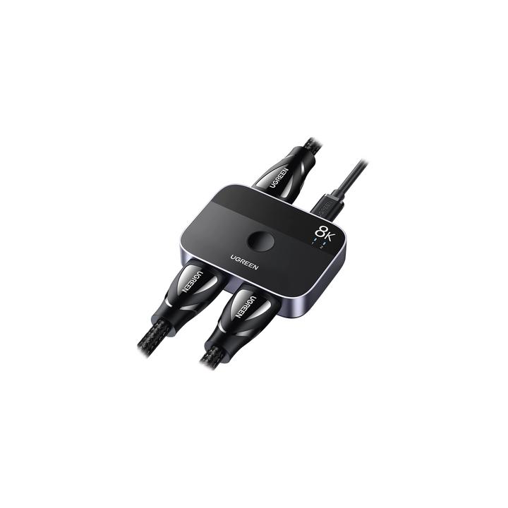 Conmutador HDMI 2.1 8K @60Hz | HDMI Splitter 2 Entradas a 1 Salida | Soporta 4K @120Hz 1080P @240Hz 3D | HDR Dolby |