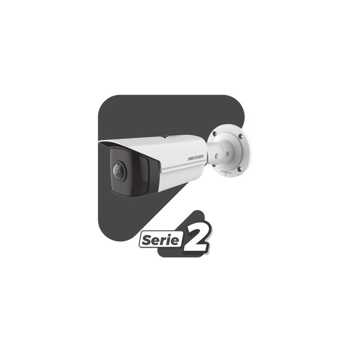 Bala IP 4 Megapixel / Serie PRO + / Panorámica 180° / 20 mts IR EXIR / WDR / Exterior IP67 / Vídeo Analíticos / PoE
