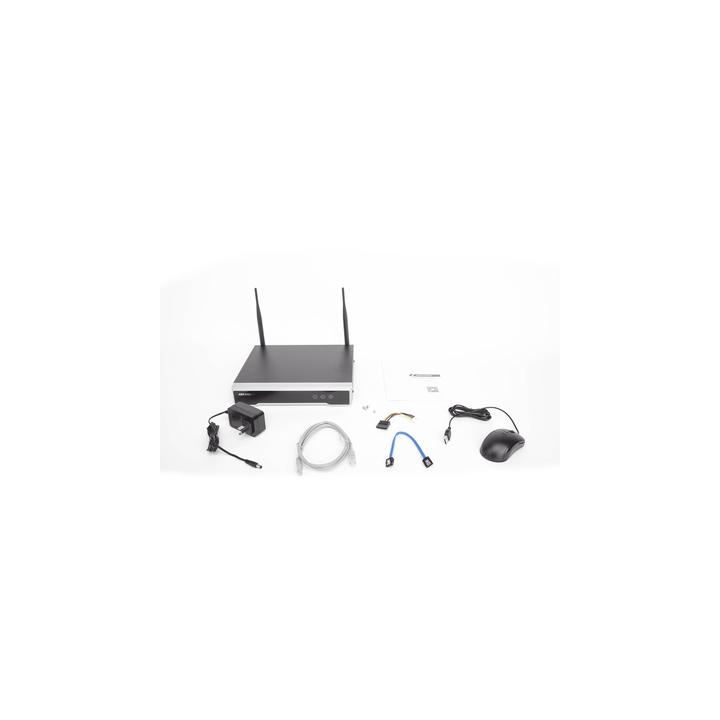 NVR 4 Megapixel / 8 canales IP / 1 Bahía de Disco Duro / 2 Antenas Wi-Fi / Salida de Vídeo Full HD