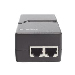 Inyector PoE estándar 15 watts, Compatible Multi-marcas, Detección Inteligente Anti Accidentes (802.3af / Gigabit)