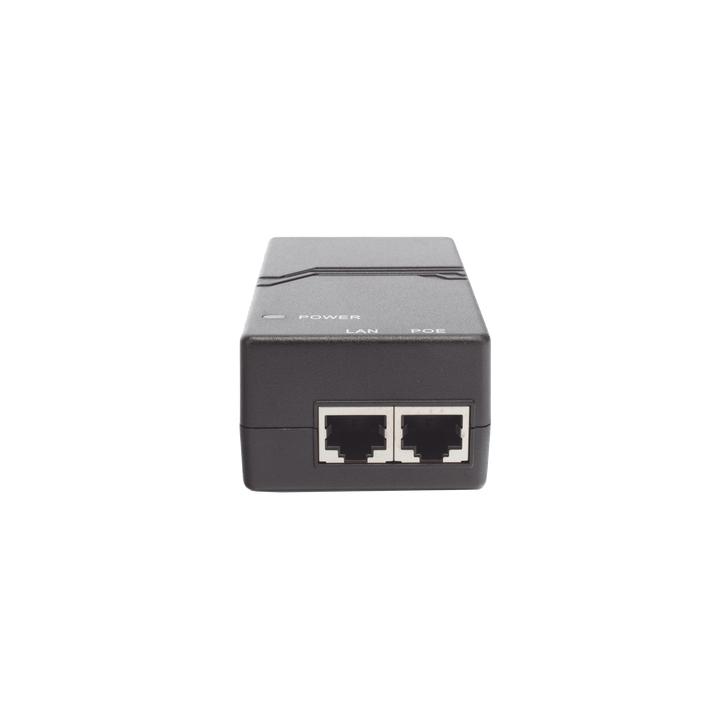 Inyector PoE estándar 15 watts, Compatible Multi-marcas, Detección Inteligente Anti Accidentes (802.3af / Gigabit)