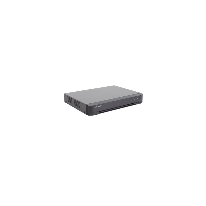 DVR 8 Canales TURBOHD + 8 Canales IP / 8 Megapixel (4K) / Audio de dos vías por Coaxitron / ACUSENSE / Reconocimiento